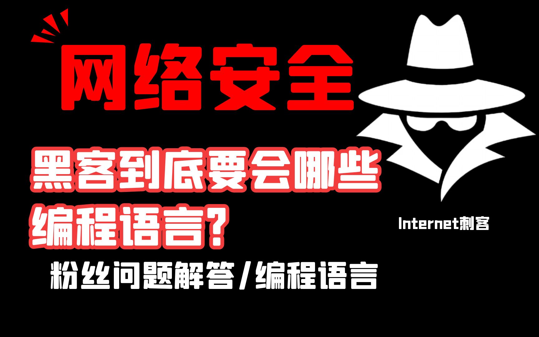 【黑客到底要会哪些编程语言?】粉丝私信解答 黑客/网络安全/渗透测试/编程语言哔哩哔哩bilibili