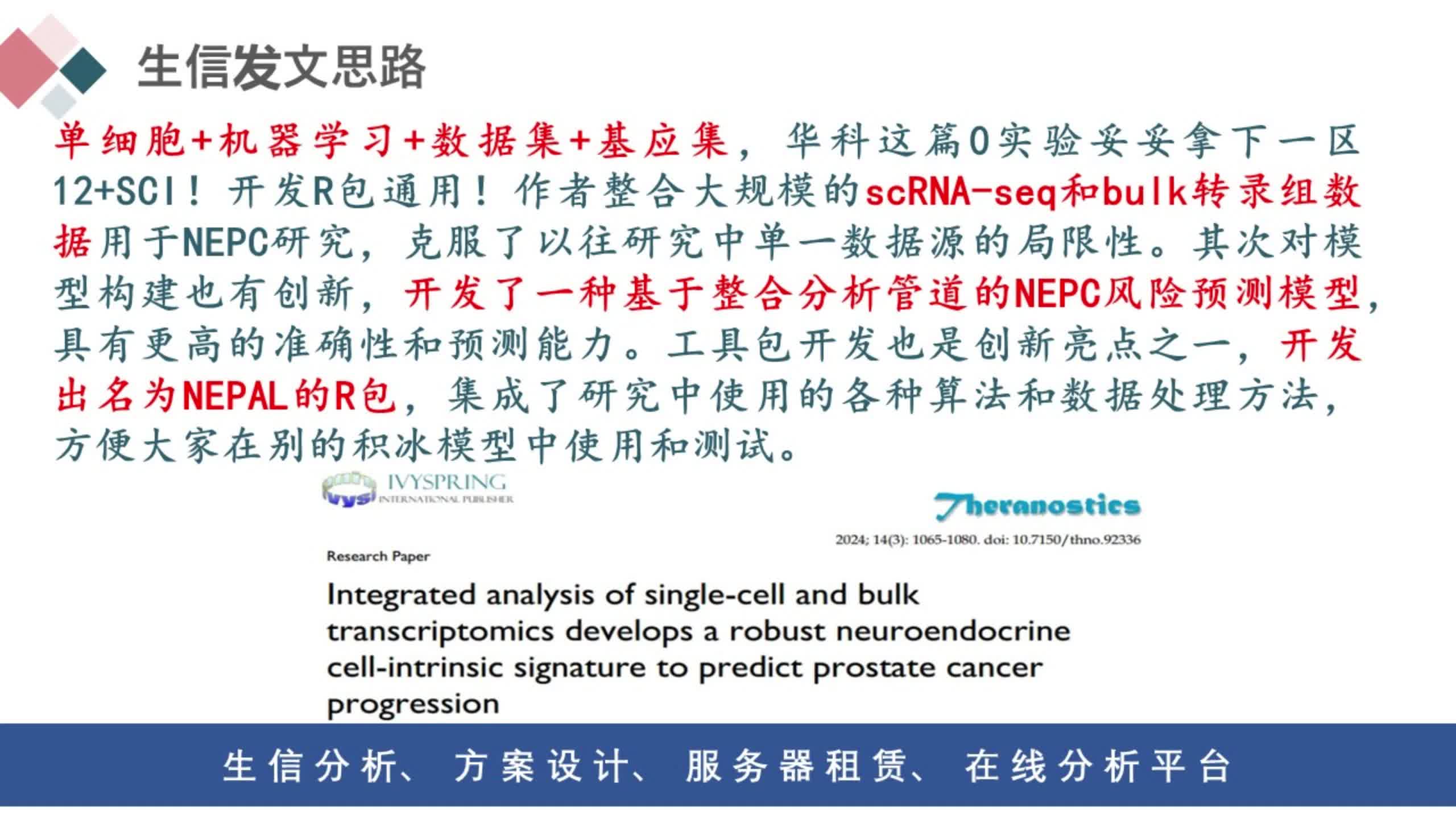 最快1个月接收,纯生信友好,期刊尊的很牛!哔哩哔哩bilibili