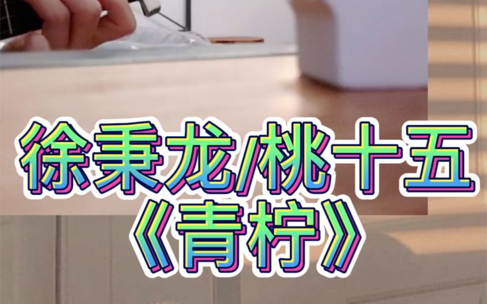 简单版适合初学者~吉他弹唱cover 徐秉龙 桃十五  青柠>>