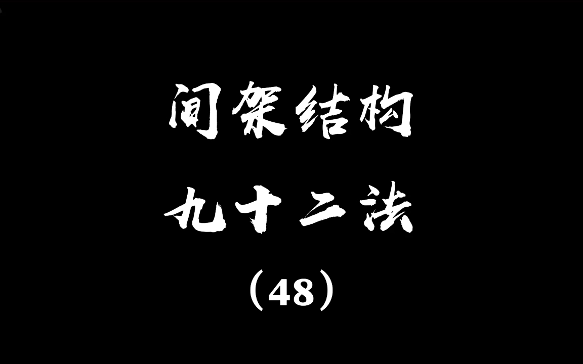 [图]间架结构九十二法（48）左右占者，中宜逊。