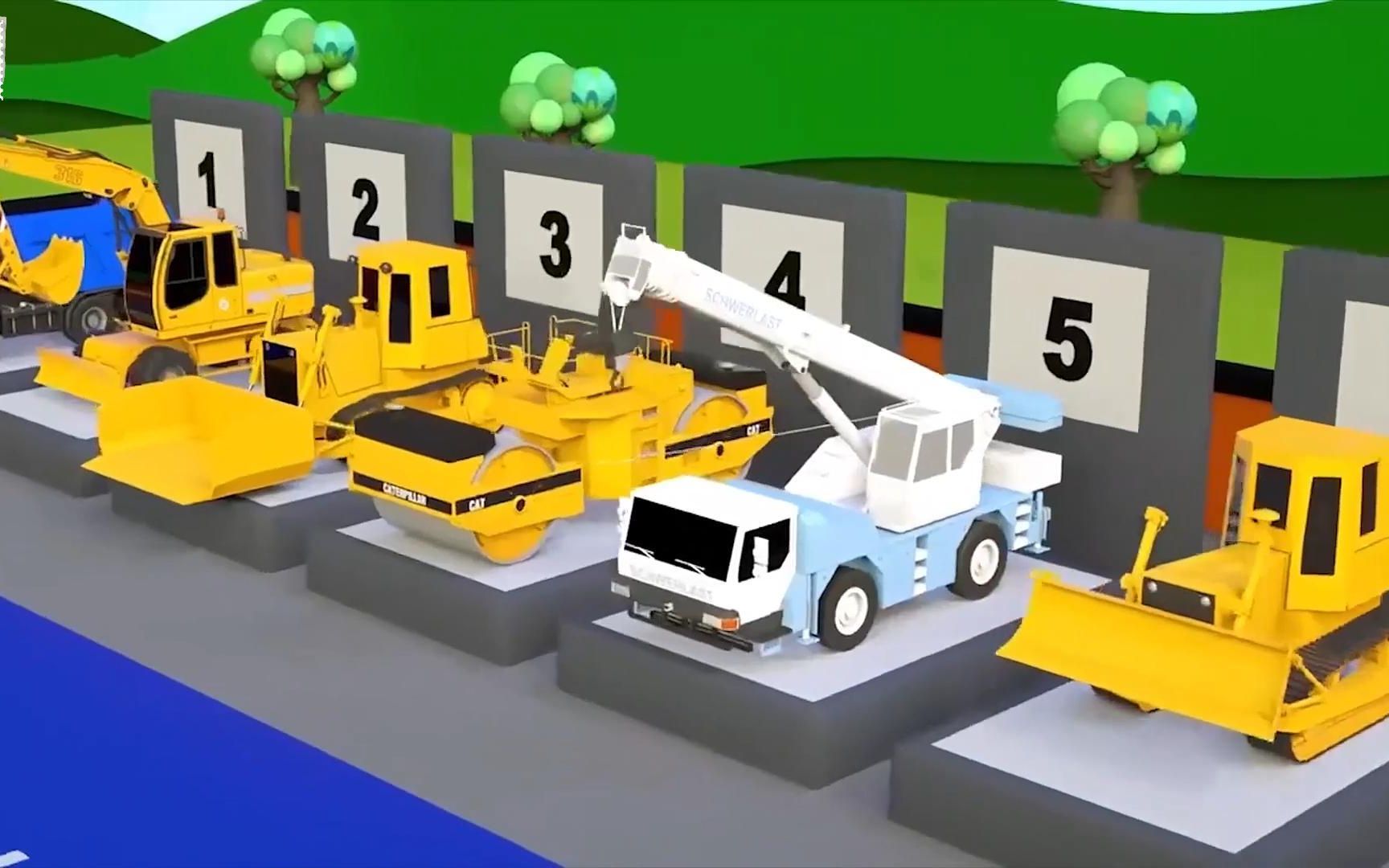 汽车世界工程车好伙伴大合集,汽车世界工程车好伙伴(06)投屏专用,工程