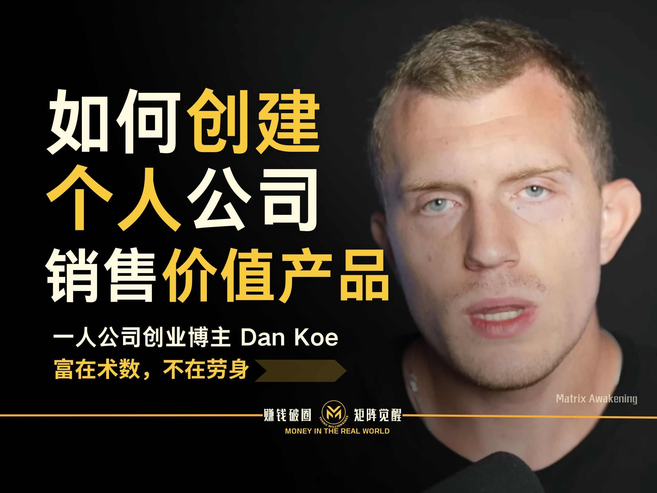 Dan Koe : 如何创建个人公司销售价值产品来换取丰厚利润回报哔哩哔哩bilibili