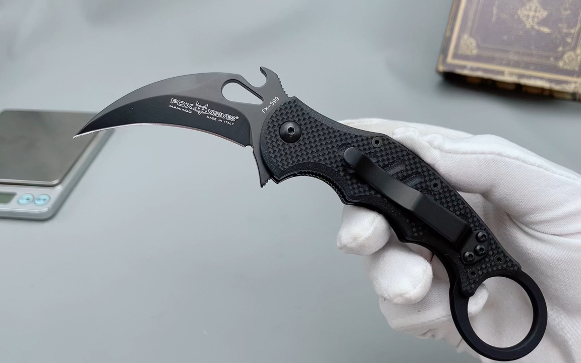意大利9495狐狸fox经典599爪刀,精致便携.