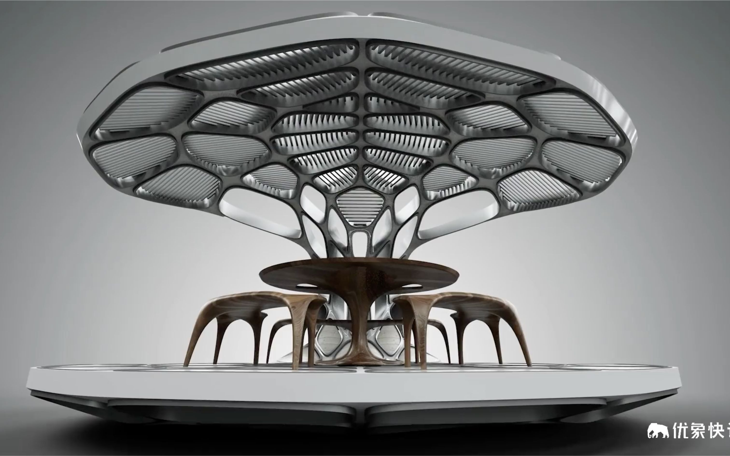 扎哈哈迪德如何设计和建造具有未来感的餐厅