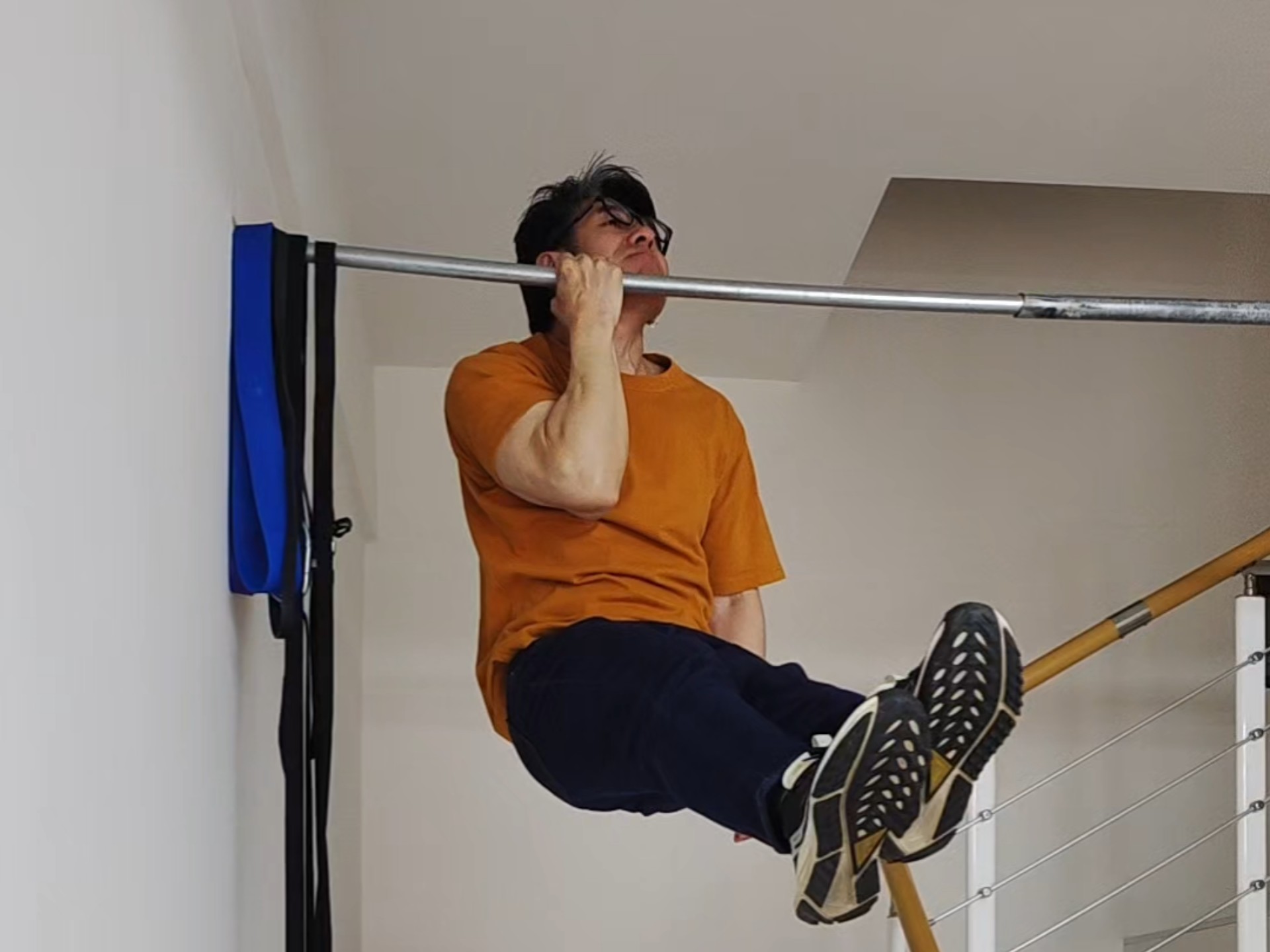 不规范单手引体向上!我的健身日常!