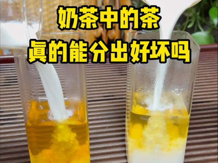 奶茶中的茶真的能喝出来吗