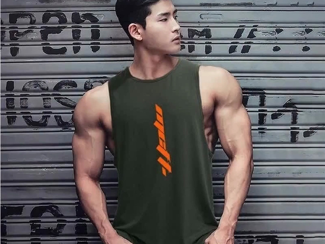 muscle gym fitness健身背心男