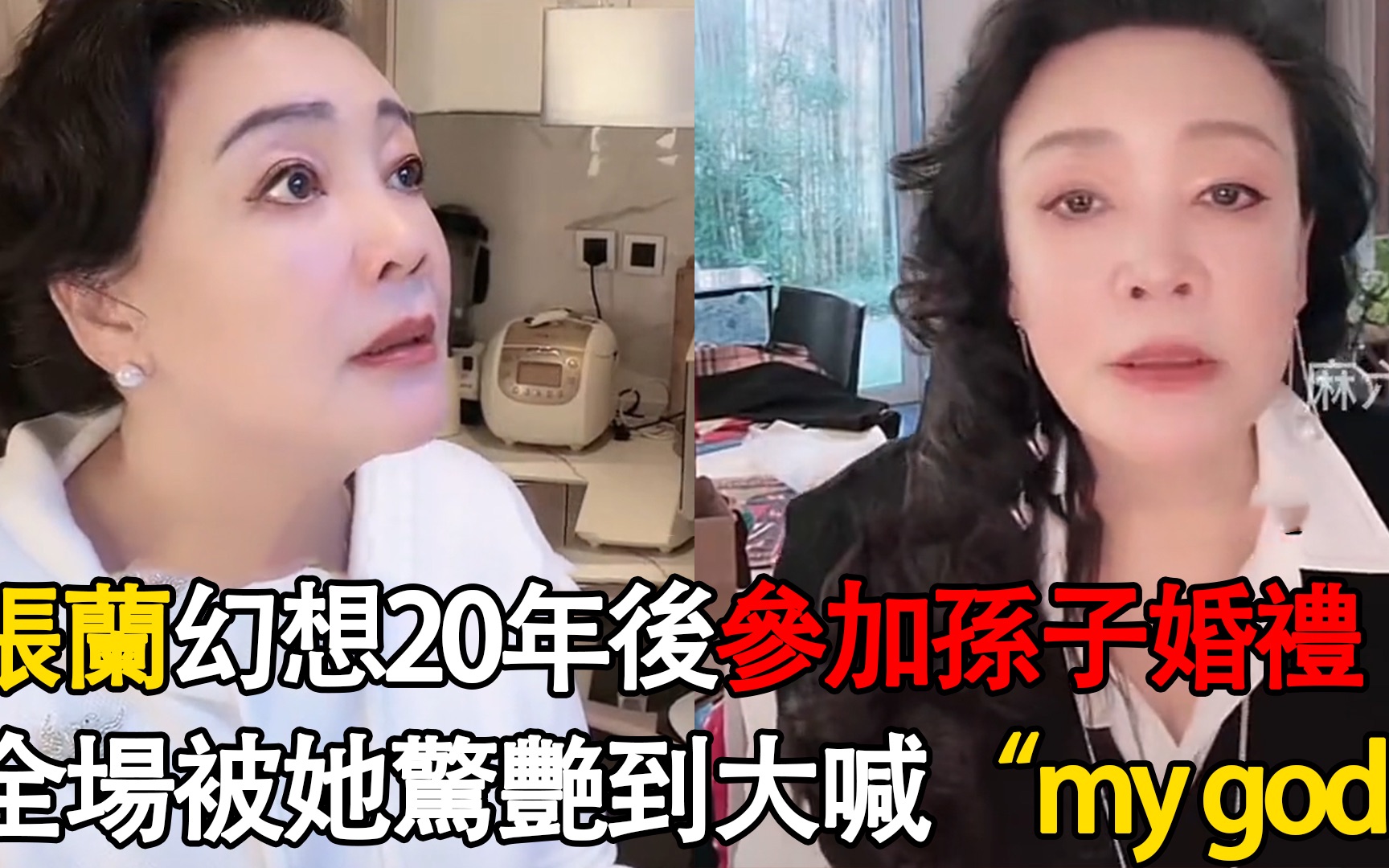 张兰幻想20年后参加孙子婚礼,语气激动姿势夸张,被网友指责戏精哔哩哔哩bilibili