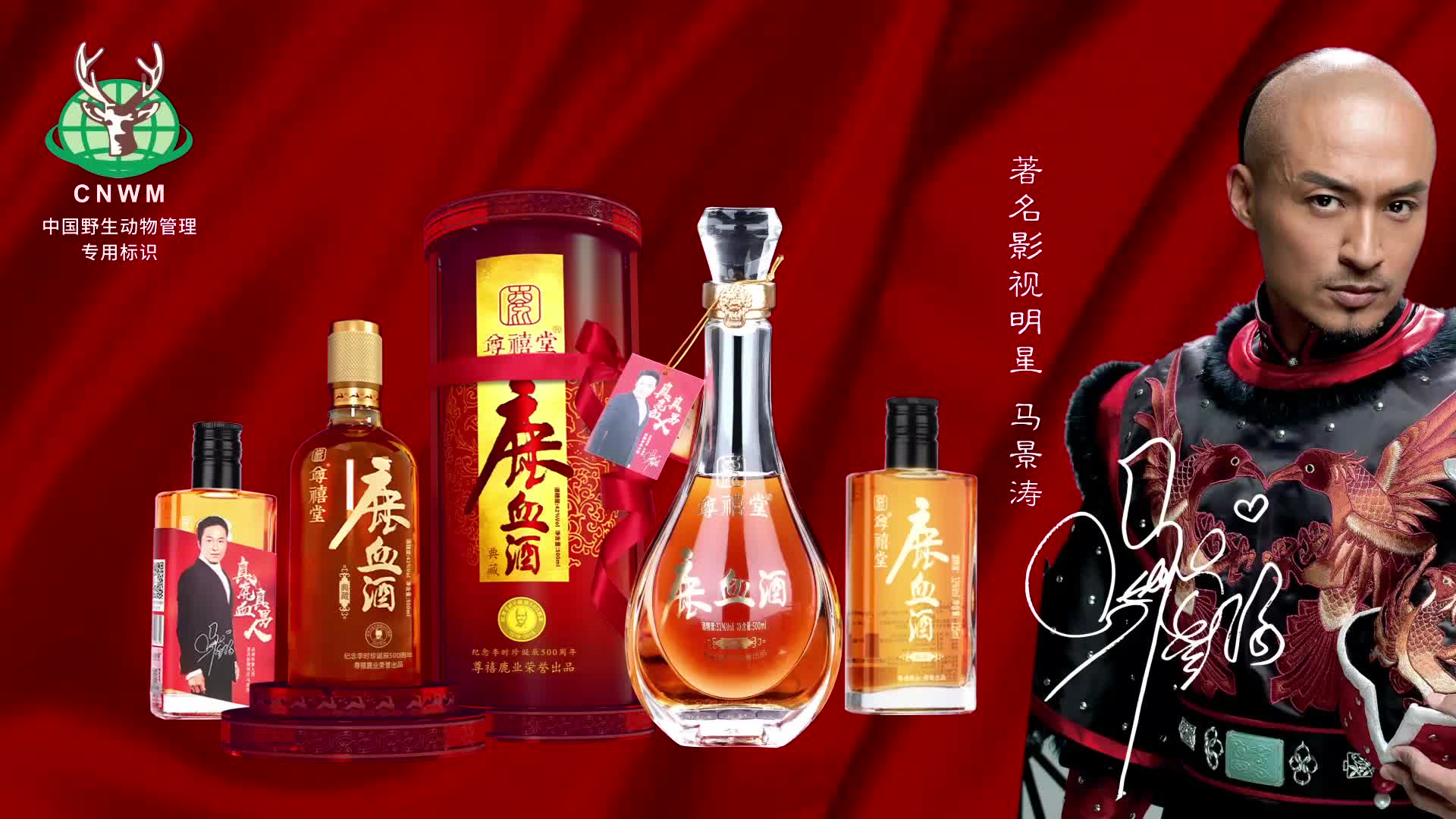 马景涛倾情代言尊禧堂鹿血酒给你天然的滋补享受