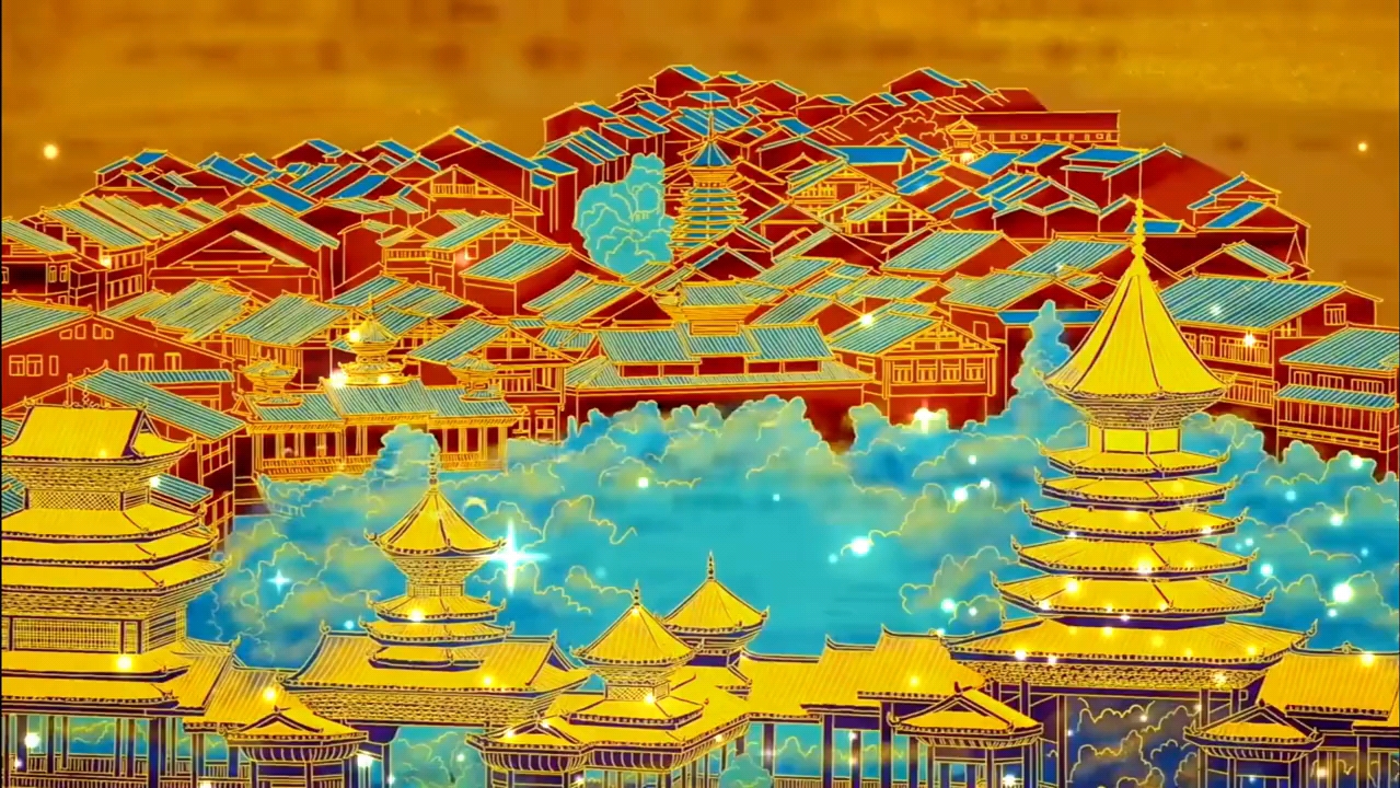 d026超美舞蹈《灼灼千姿》敦煌异域风格视频背景!