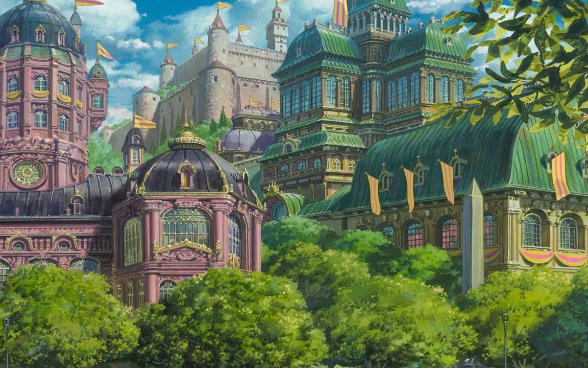 哈尔的移动城堡|violin & piano|治愈|放松|学习1h|轻音乐_哔哩哔哩
