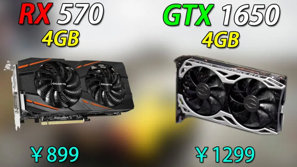 Geforce gtx 1650 on sale vs rx 570