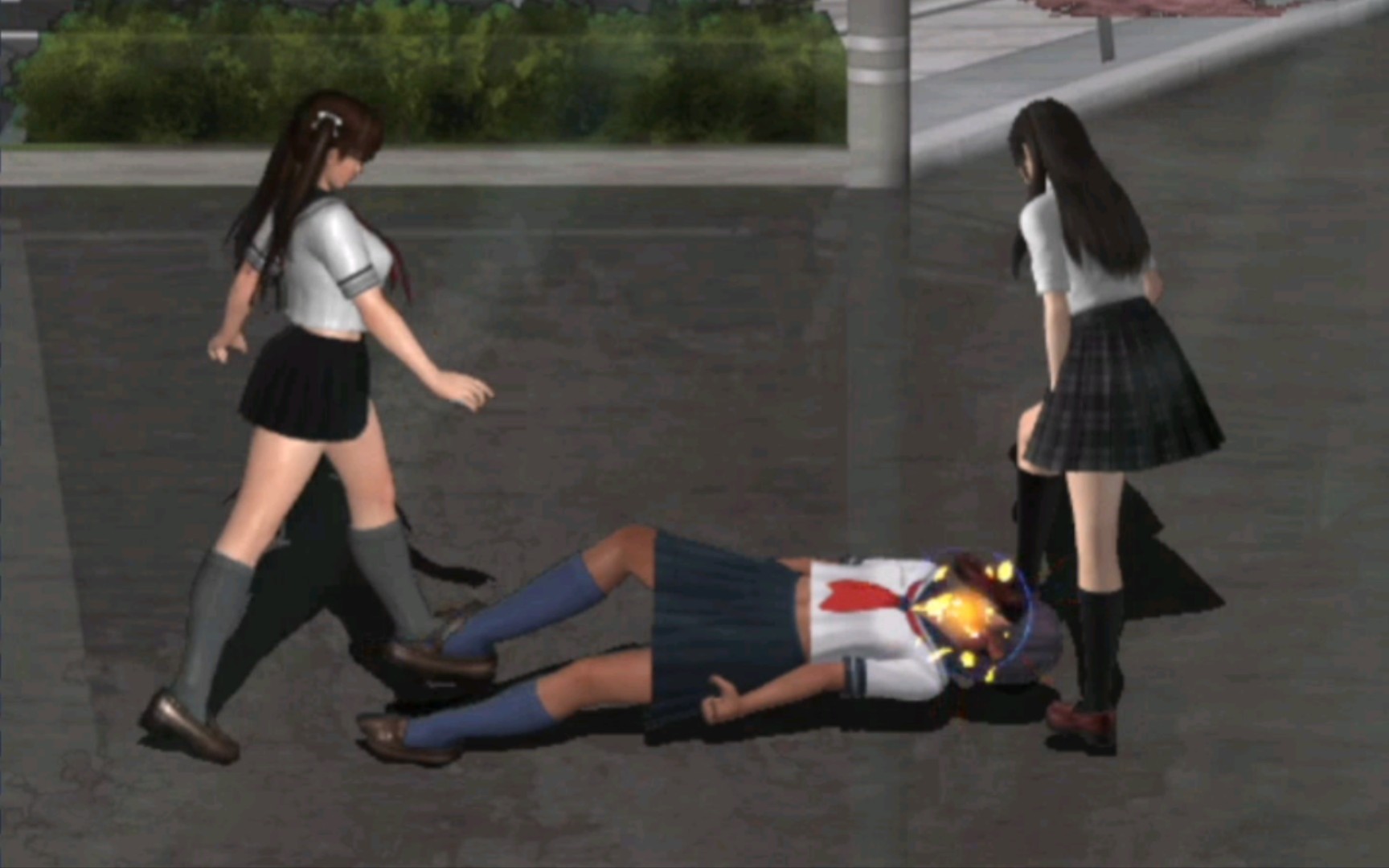 [图]《wrestling girls urban backstreet 1.85》街机模式关卡1-1