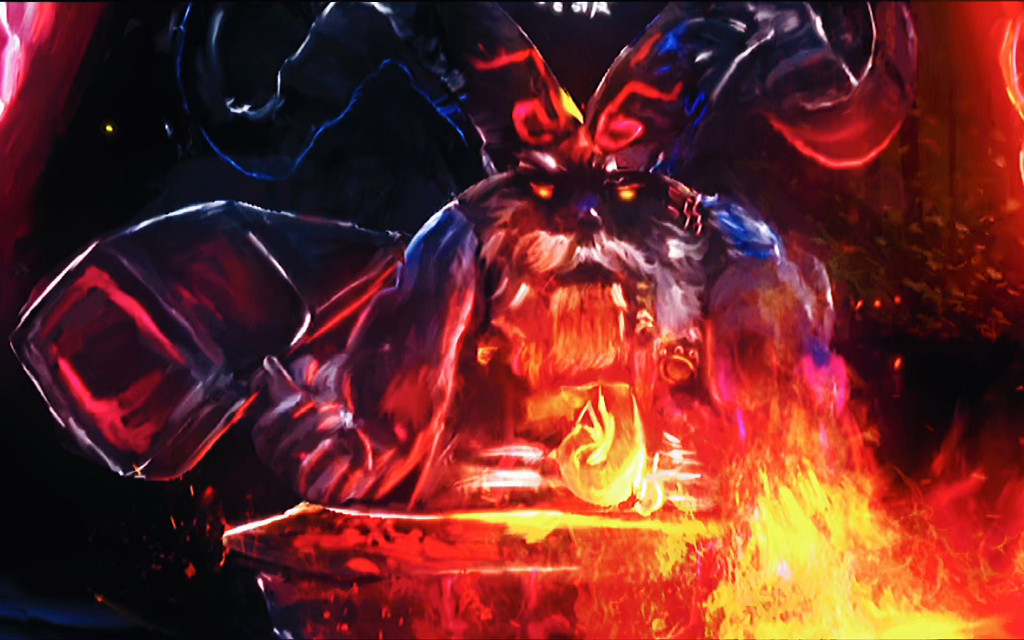 绘画英雄联盟油画作品奥恩预热你的心灵