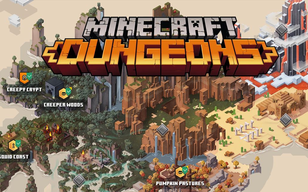 《Minecraft:地下城》封闭测试开全图通关全流程_哔哩哔哩_bilibili