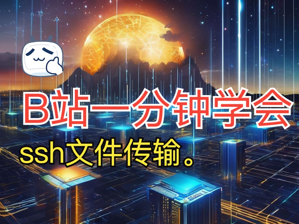 一分钟就学会,ssh传输文件哔哩哔哩bilibili