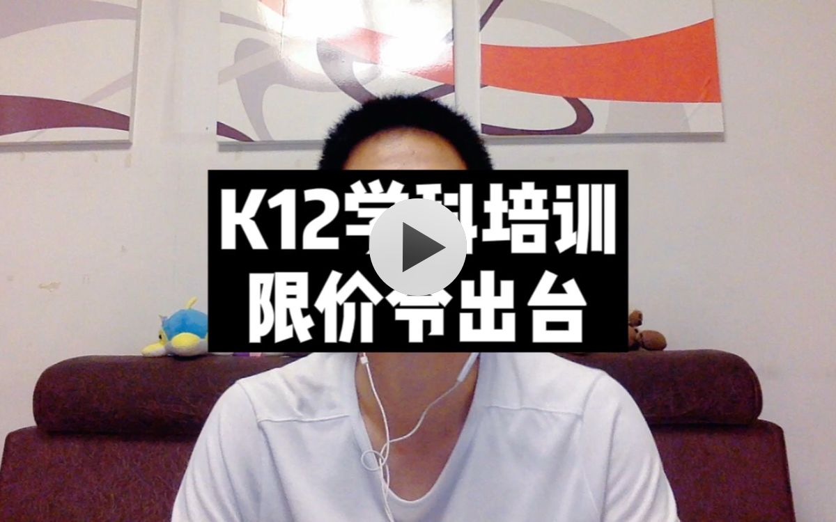 教培江湖:K12学科培训限价令出台!教培人哭了!哔哩哔哩bilibili