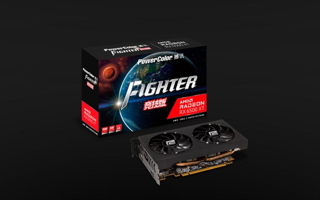 撼讯竞技版6500xt双风扇开箱