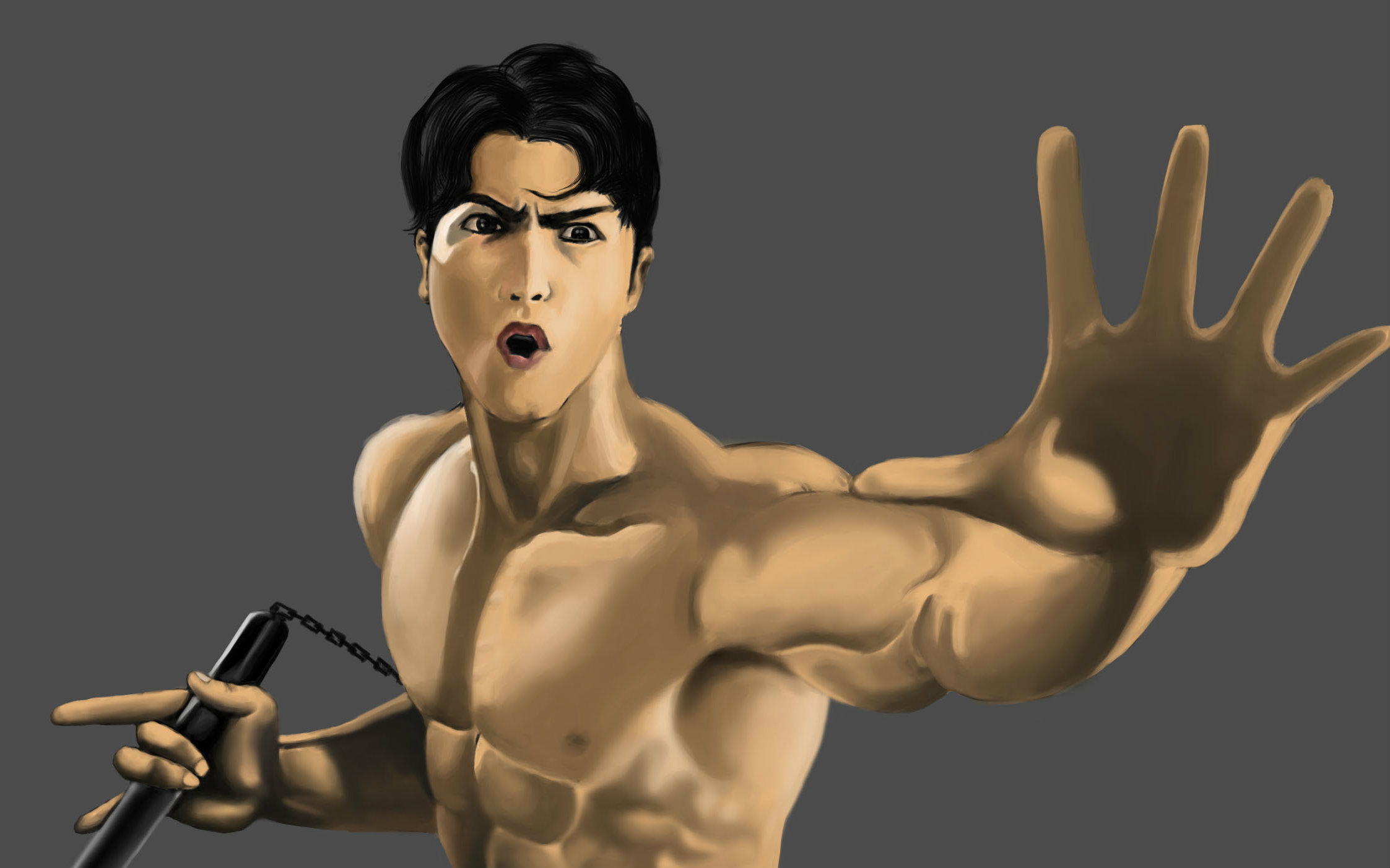 以前画的甄子丹版陈真