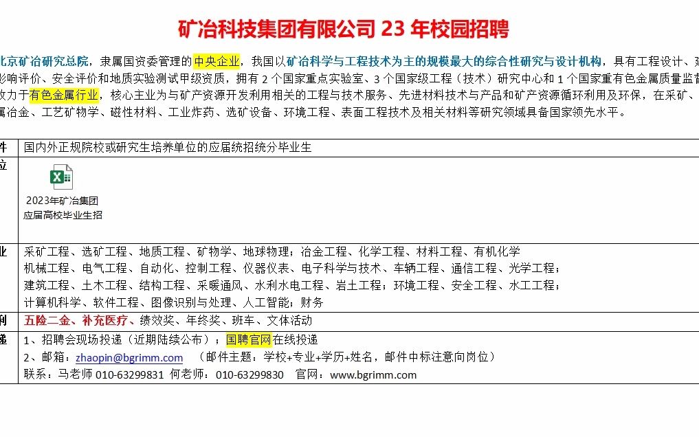 六险二金,央企矿冶集团23年校园招聘开启哔哩哔哩bilibili