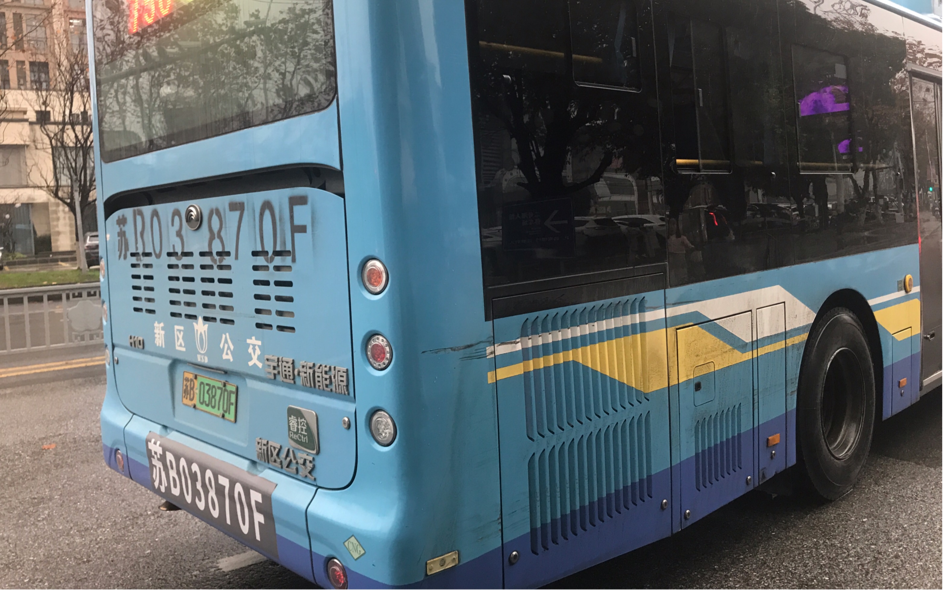 [睿控混动的强劲动力 美音]无锡新区公交zk6105chevnpg35c(h10)走行音