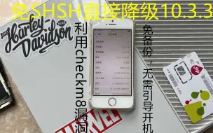 下载视频: iPhone5S任意系统降级10.3.3 免引导开机可越狱免SHSH 利用checkm8漏洞