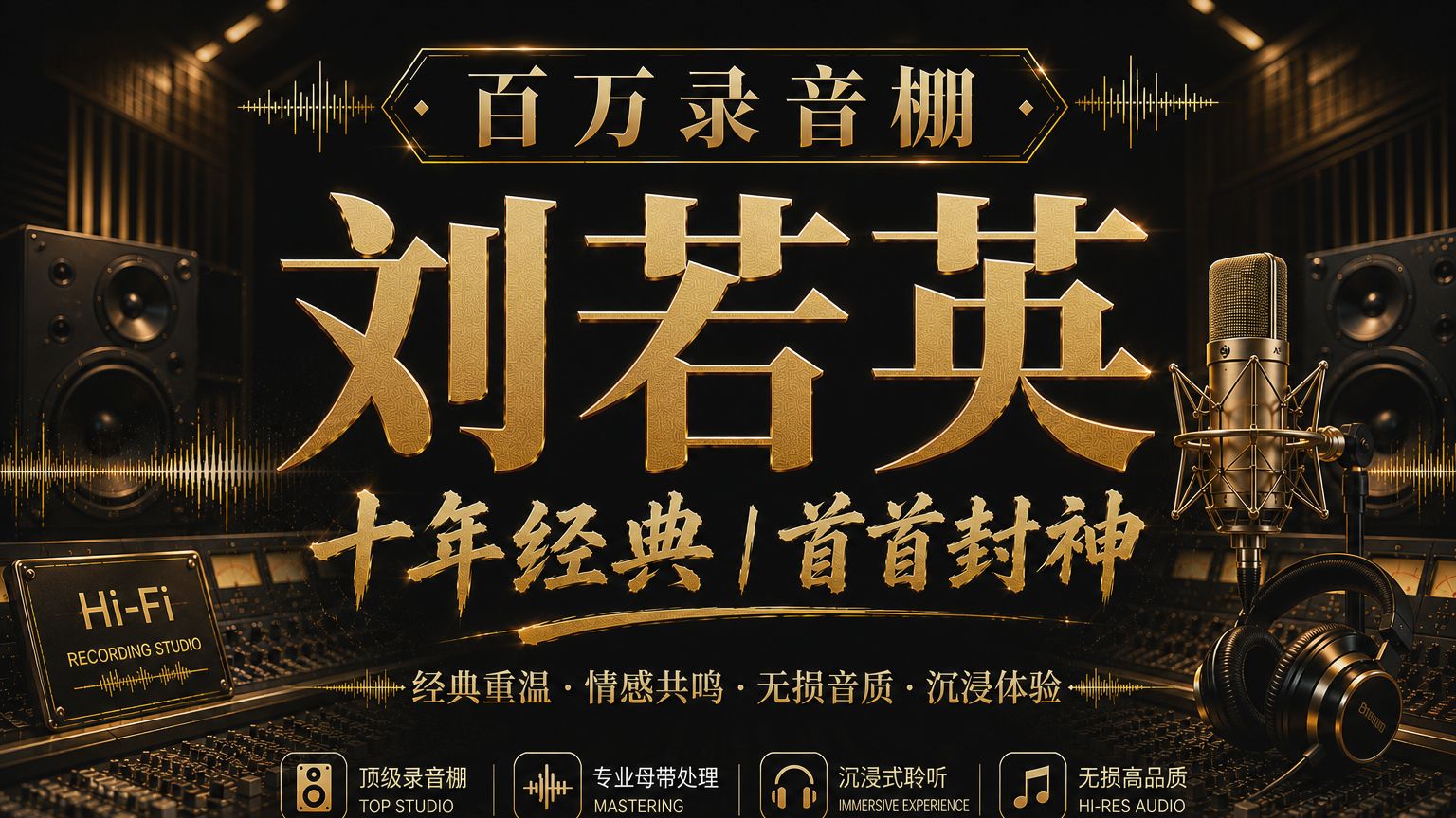 在百万豪装录音棚听【刘若英】经典歌曲合集，【Hi-Res无损音质】，可后台播放，沉浸式放松听歌，开车自习室歌单