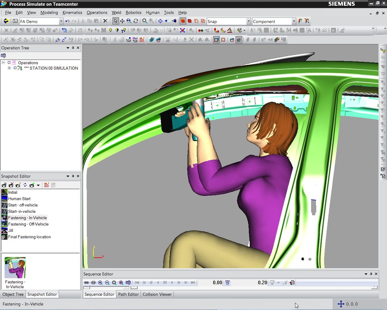 西门子工业软件 Tecnomatix Process Simulate(PDPS)工艺仿真 案例 人体工程学仿真模拟哔哩哔哩bilibili