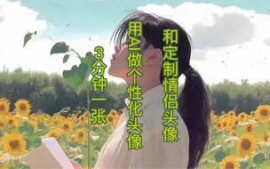 Download Video: 3分钟一张，用AI做个性化头像和定制情侣头像！