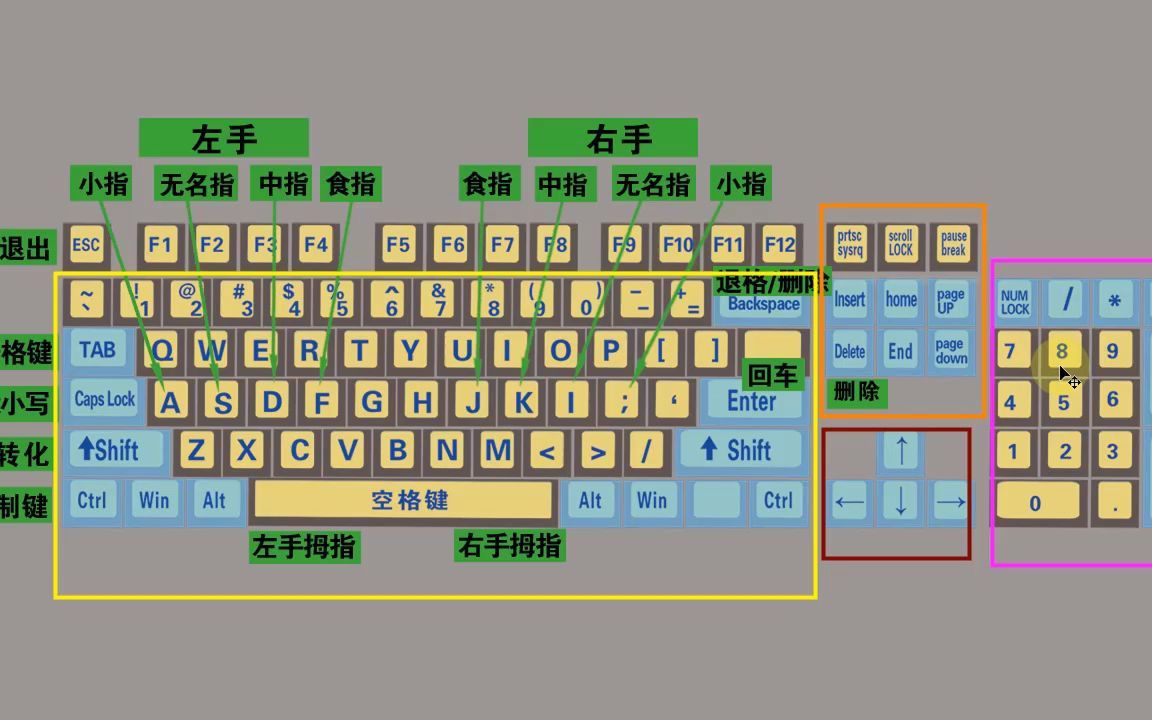 零基礎學電腦打字,快速學會鍵盤打字,適合初學者學習