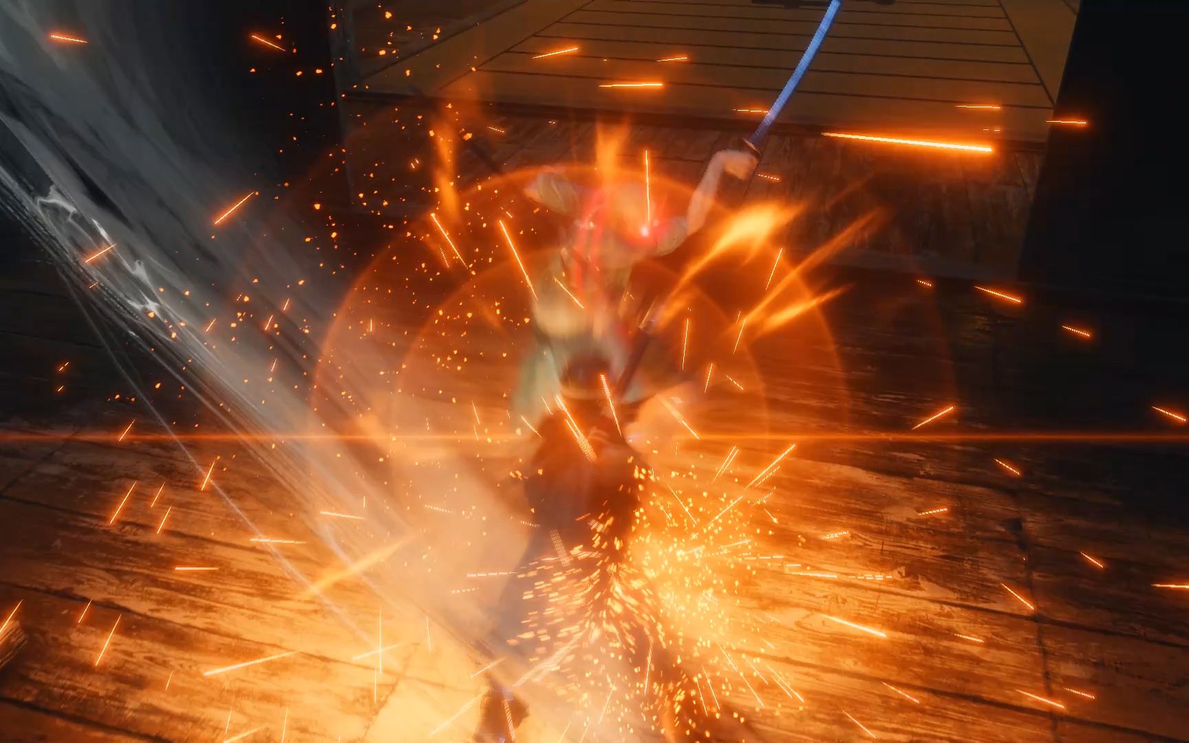 《只狼》双难 鸦羽次元斩弹反流无伤击杀红眼拔刀武士