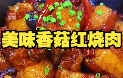 【红烧肉】美味香菇红烧肉哔哩哔哩bilibili