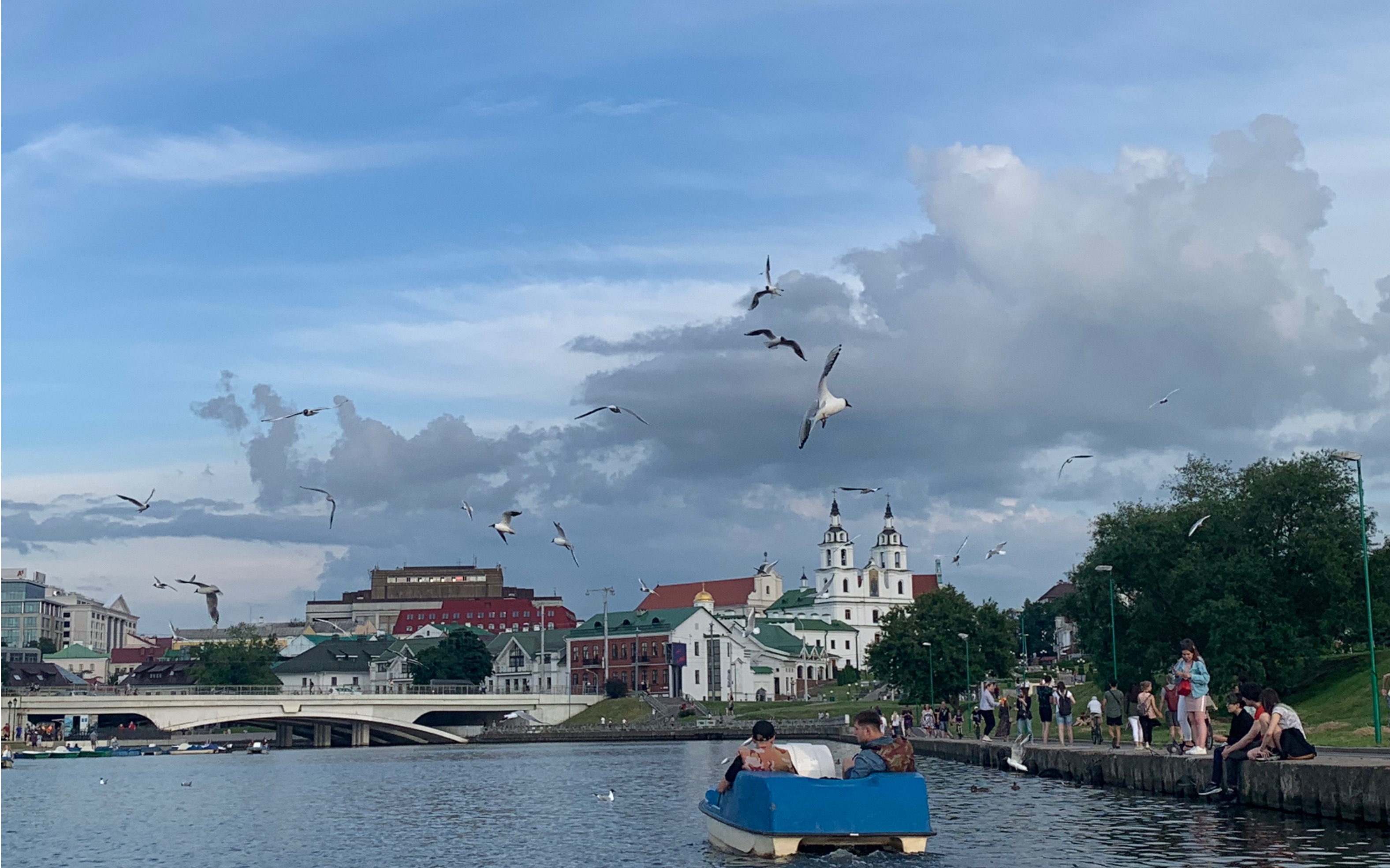minsk夏天 划船 风景