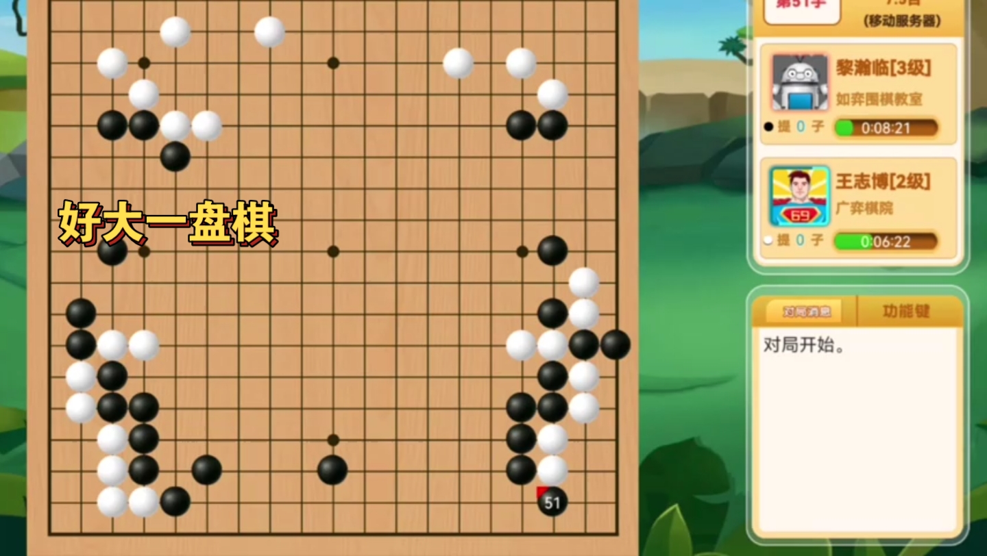 好大一盘棋:下棋 有万宁叔神之一手围棋今有小喵喵神之一手万宁叔
