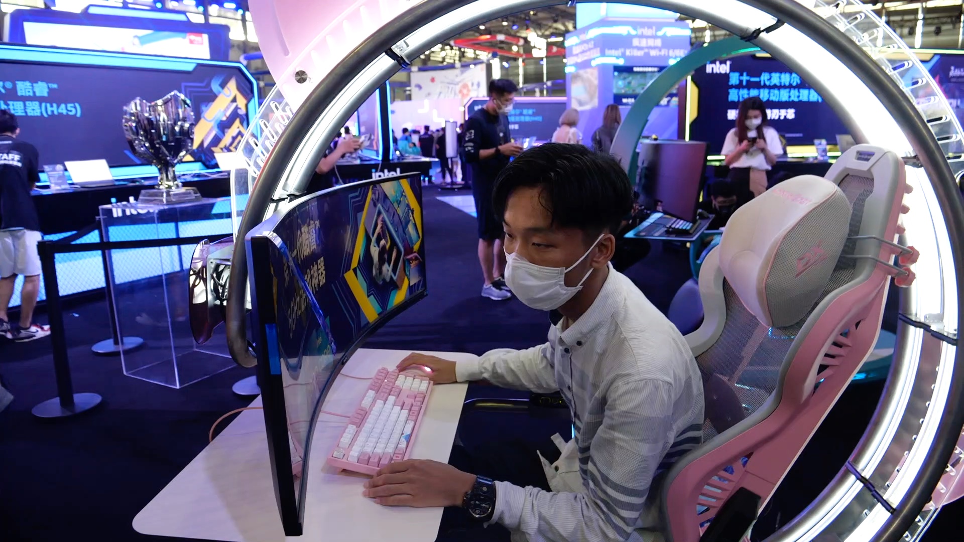 cj2021 英特尔展区vlog_哔哩哔哩_bilibili