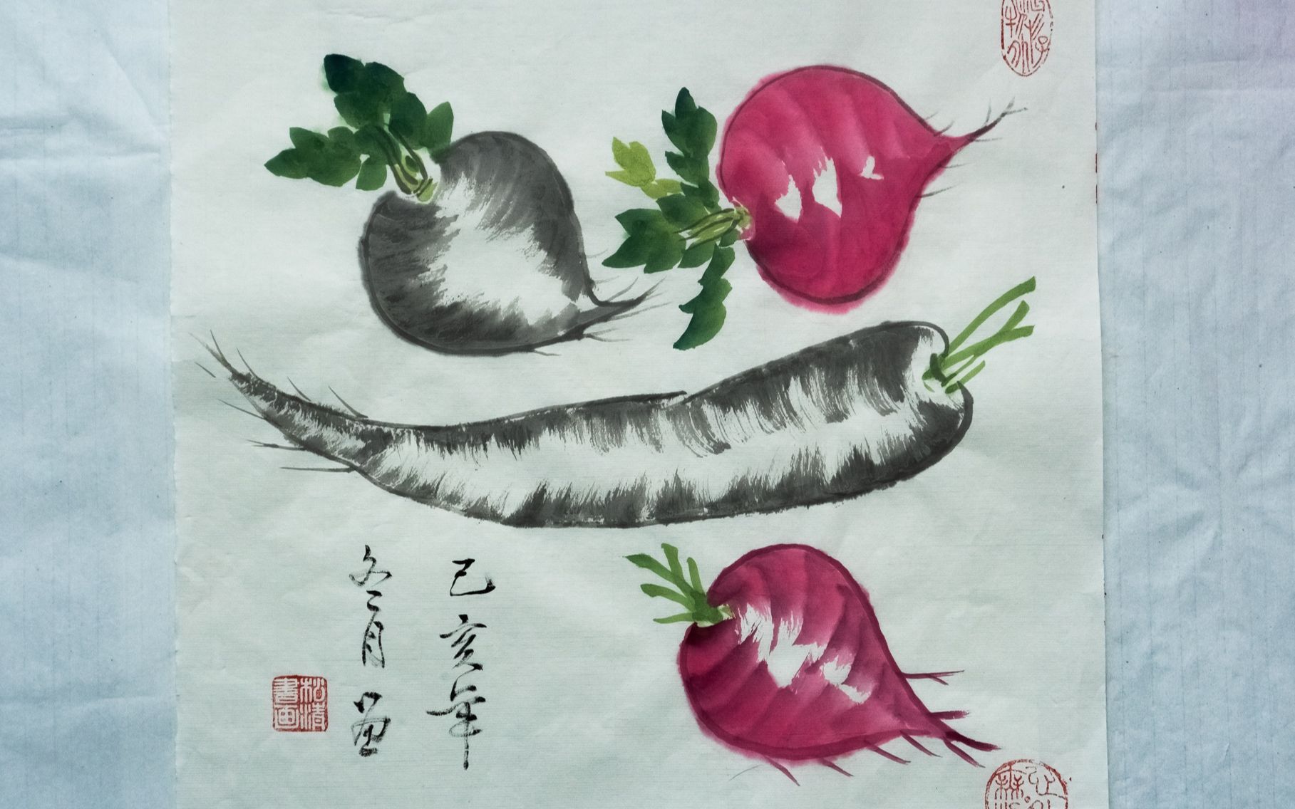 小朋友们上课啦!国画萝卜_哔哩哔哩 (゜-゜)つロ 干杯~-bilibili