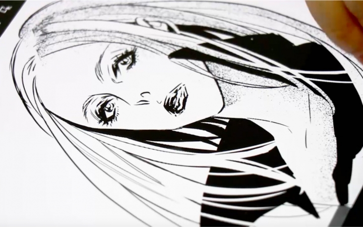 【medibangpaint for ipad】使用点描笔刷描绘阴影