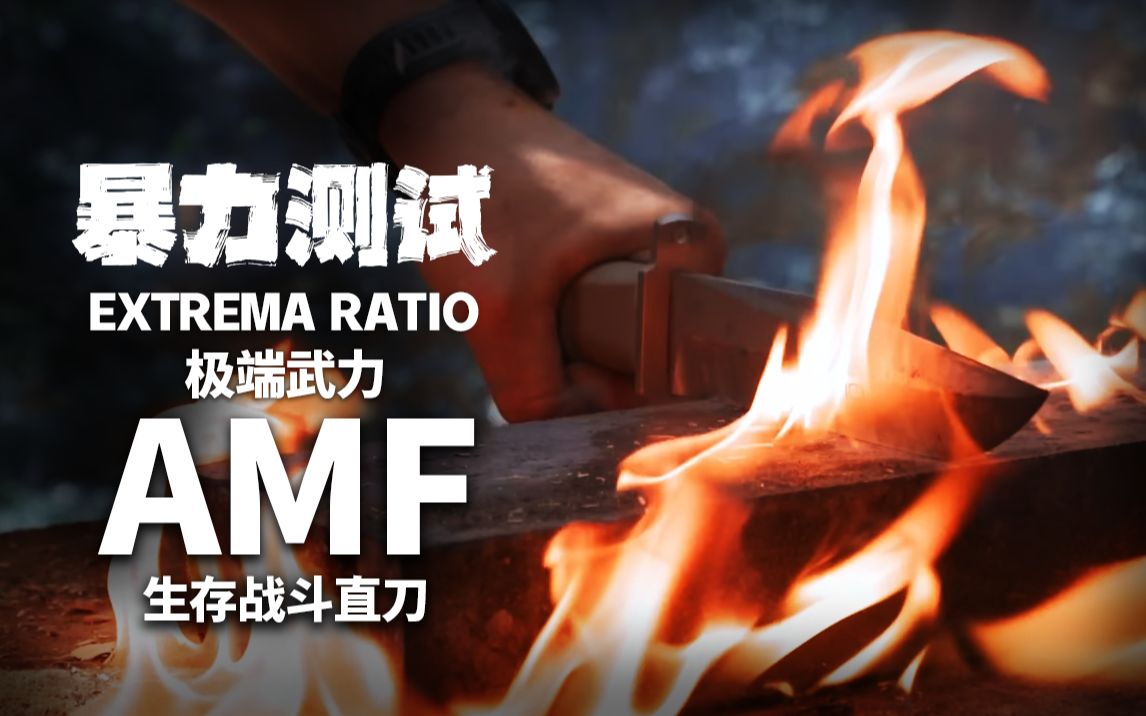 [图]火烧、枪击、破坏...  暴力测试！意大利极端武力 EXTREMA RATIO AMF 战术生存直刀