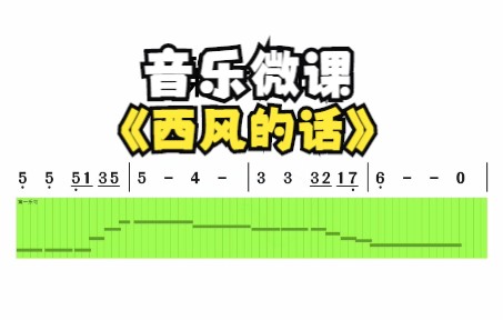 西风的话四年级音乐微课哔哩哔哩bilibili