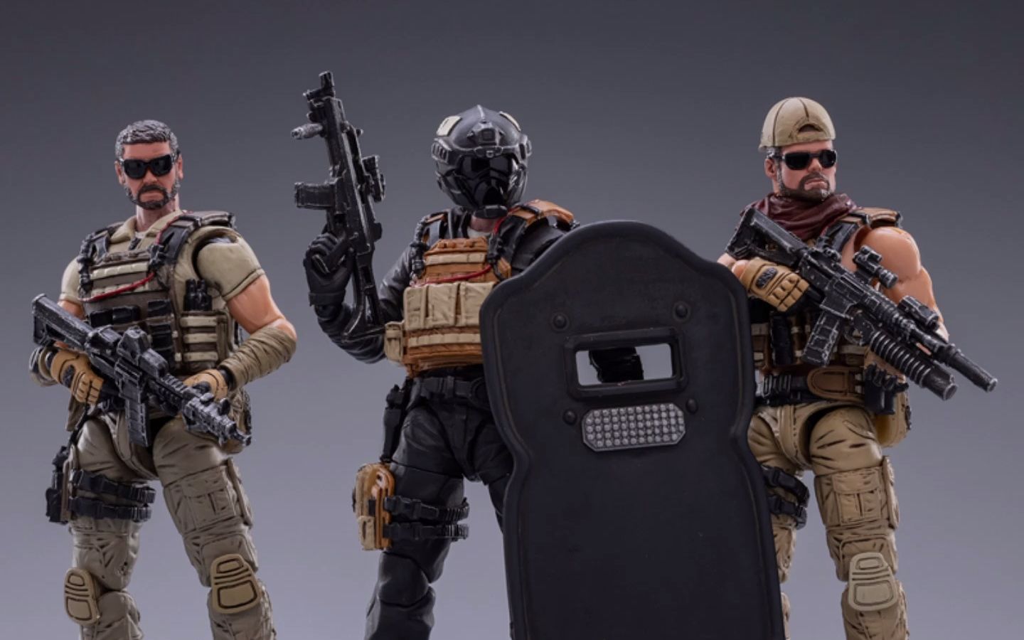 joytoy暗源118硬核酷玩系列雇佣兵三人组