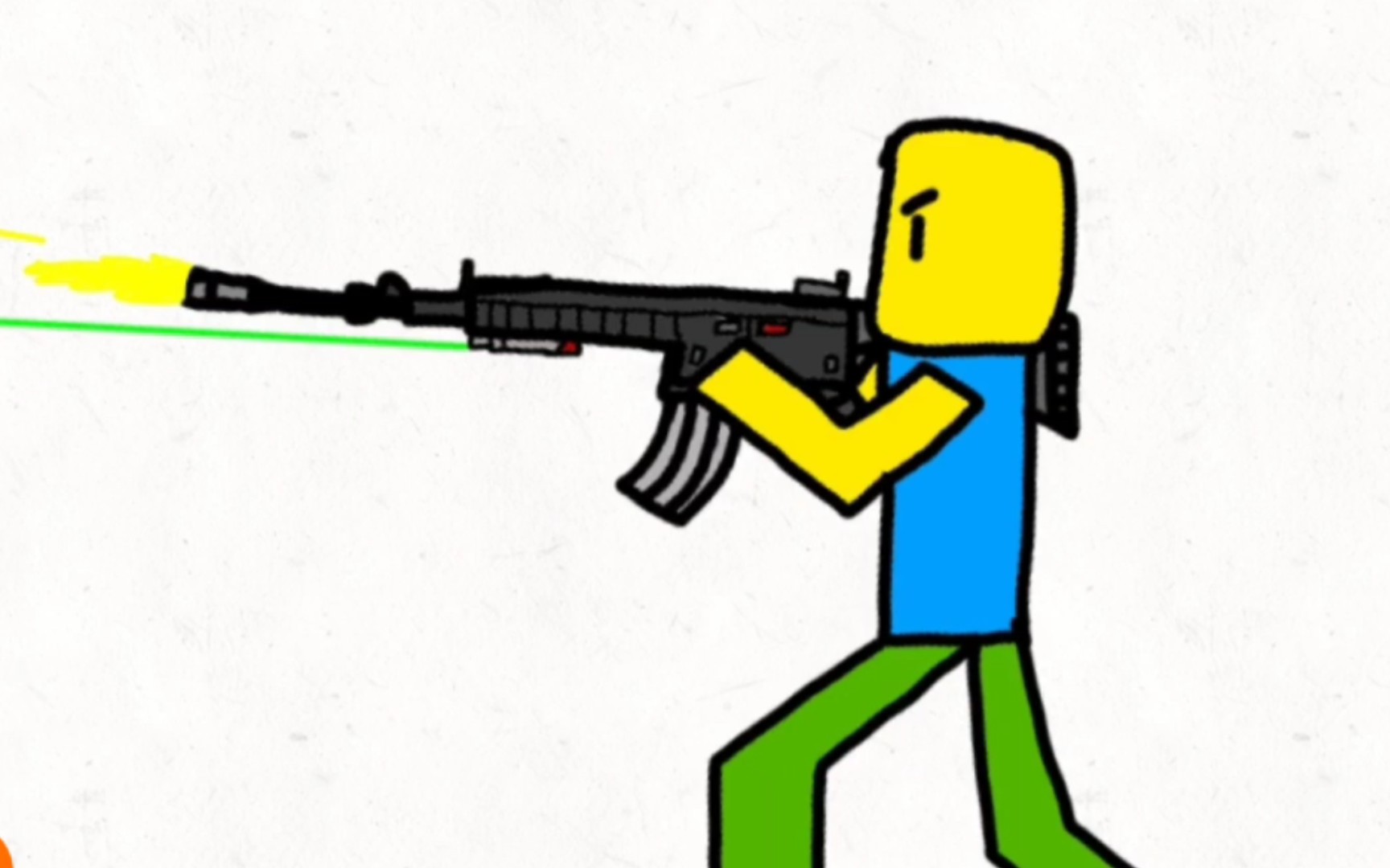 拿着hk416的noobroblox动画