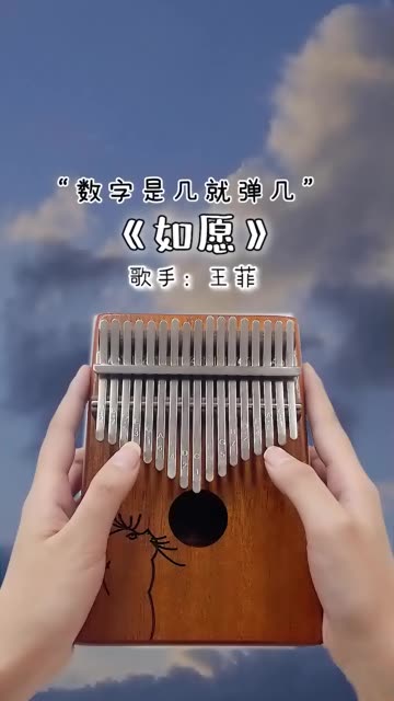 "而我将爱你所爱的人间,愿你所愿的笑颜 "《如愿》拇指琴演奏