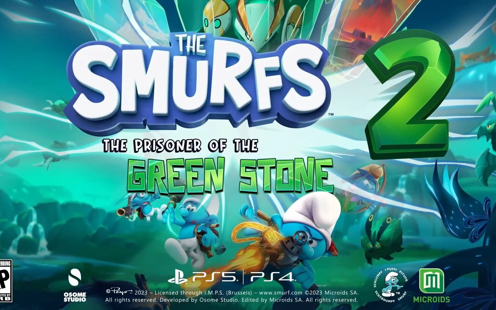 蓝精灵2:绿石的囚徒-揭示预告片 ps5和ps4游戏