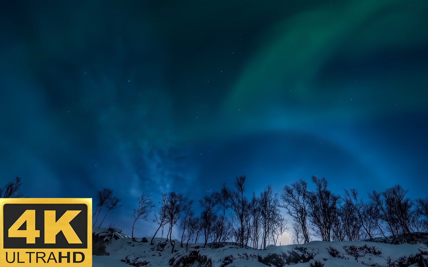 【4k修复】14年拍摄的挪威星空是什么样