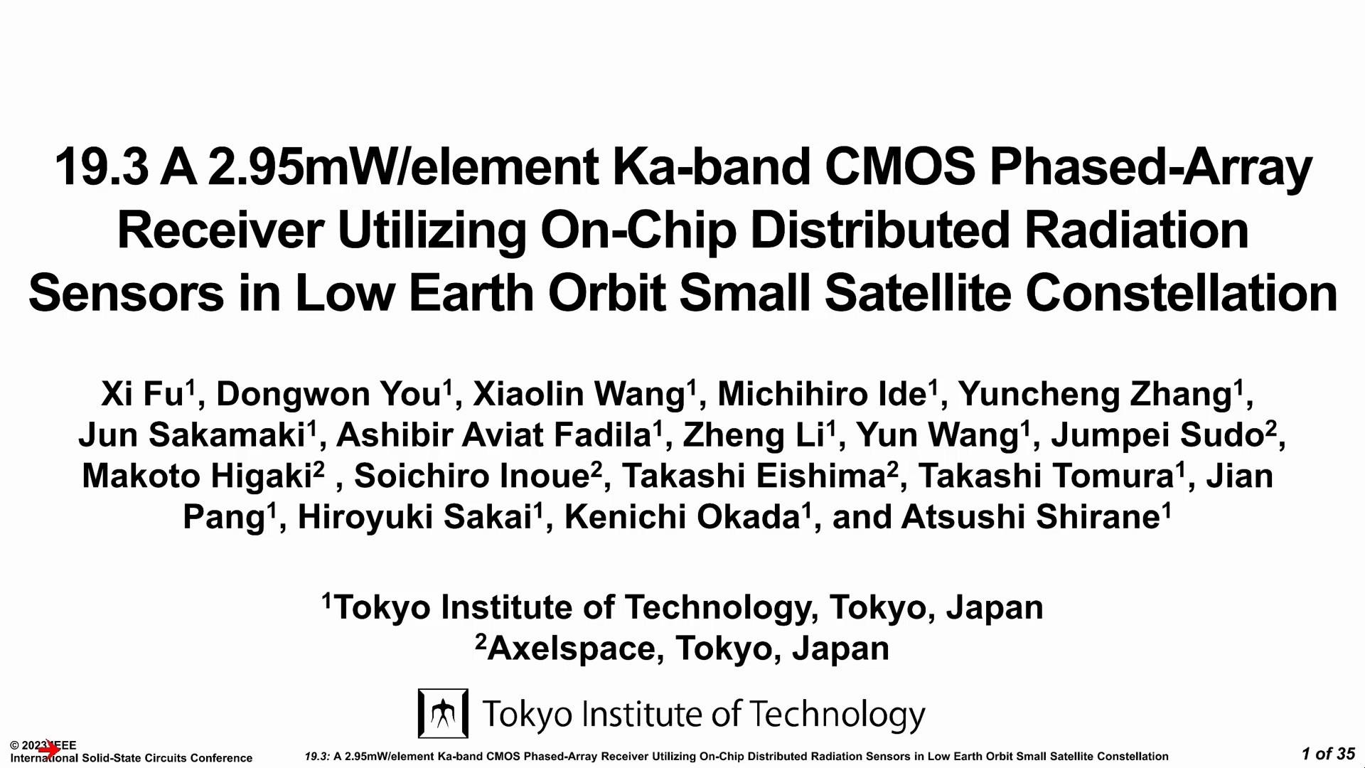 19.3 A 2.95mW/element Kaband CMOS PhasedArray Receiver哔哩哔哩bilibili