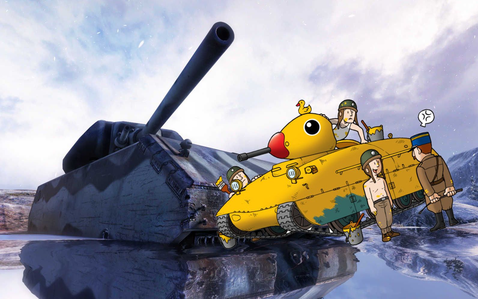 鼠式坦克与amx40【坦克世界小剧场】