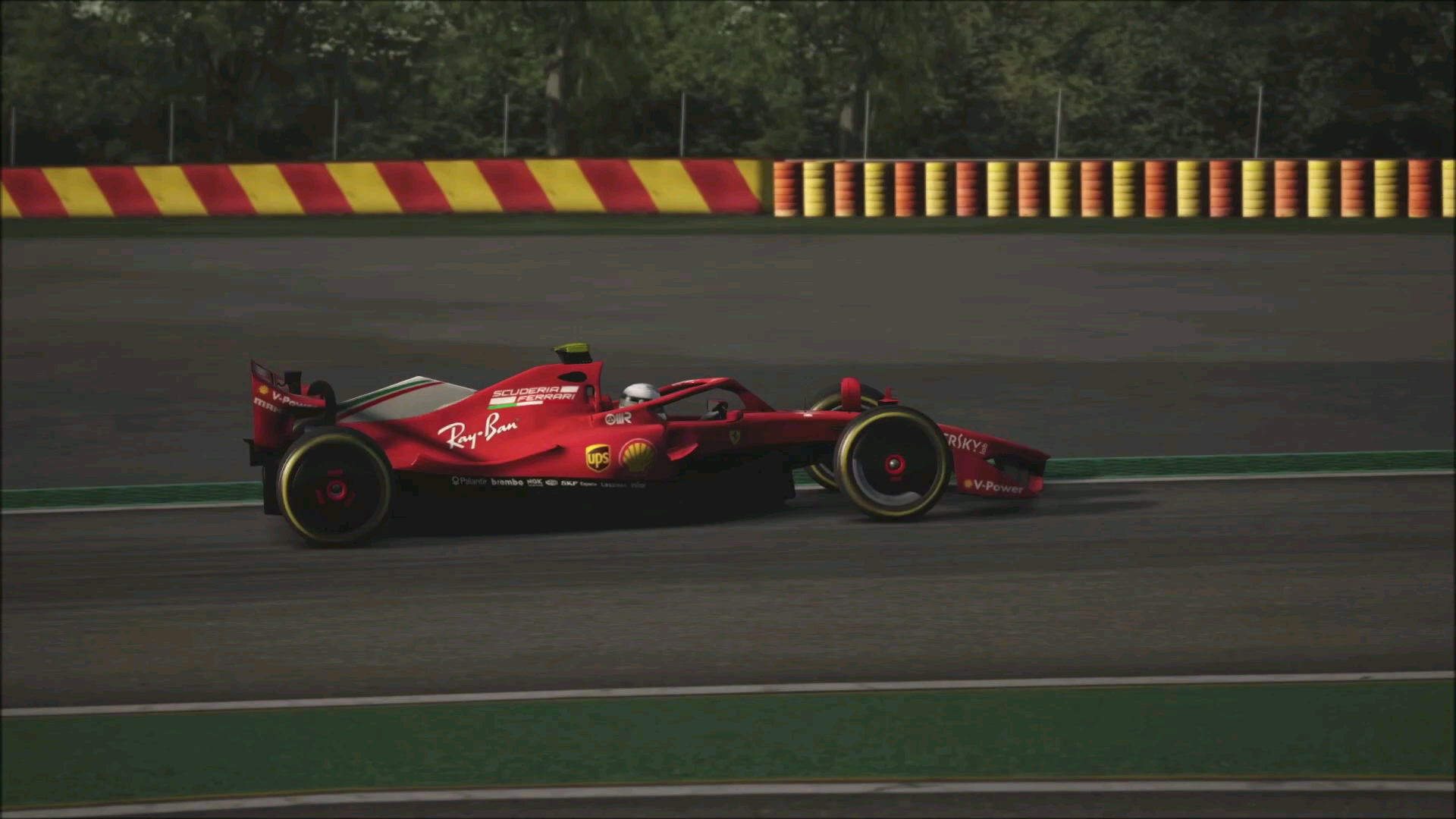 法拉利2021款f1新车费奥拉诺赛道内部测试伪