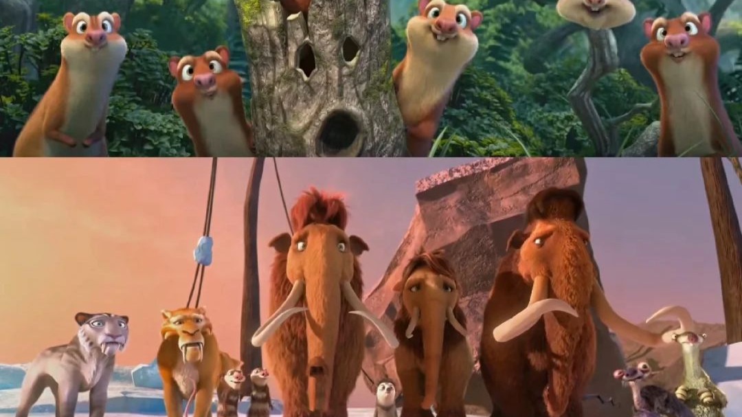 冰河世纪1 希德惹怒大犀牛,曼尼出手相救