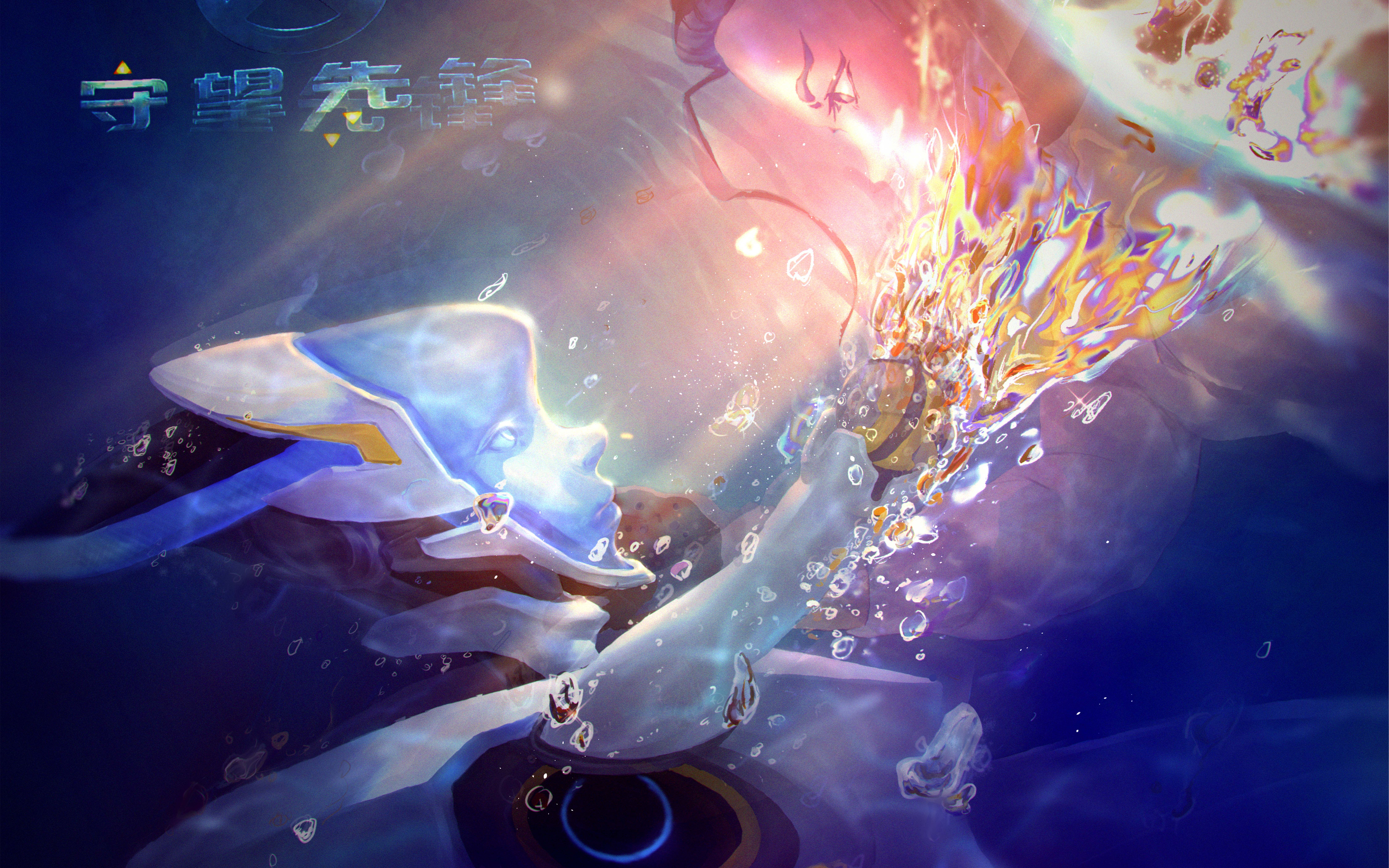 活动作品勺绿镜花水月守望先锋echo回声绘画步骤20200505