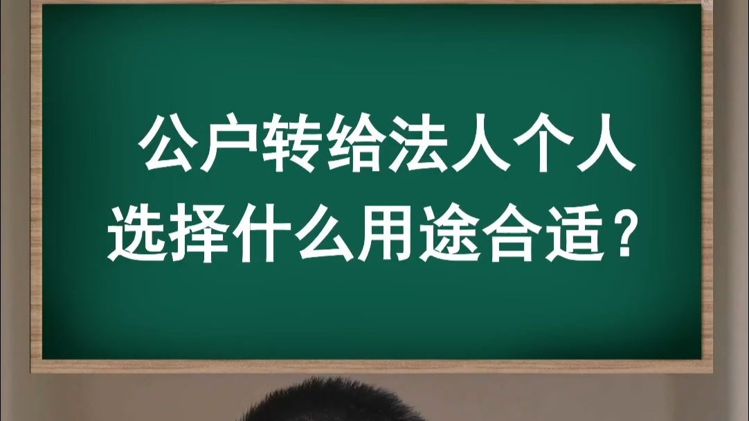 公户转给法人个人,选择什么用途合适?哔哩哔哩bilibili